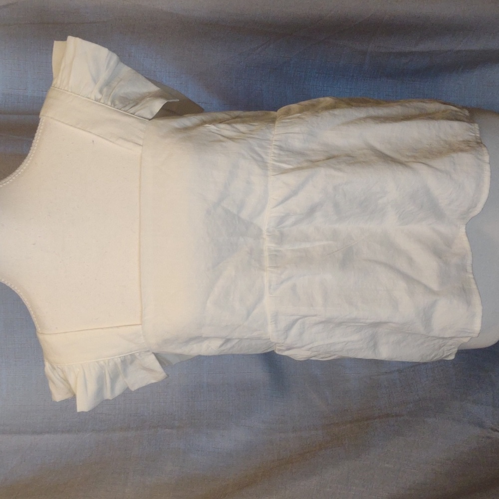 Pants Store ruffle shoulder crop tank top